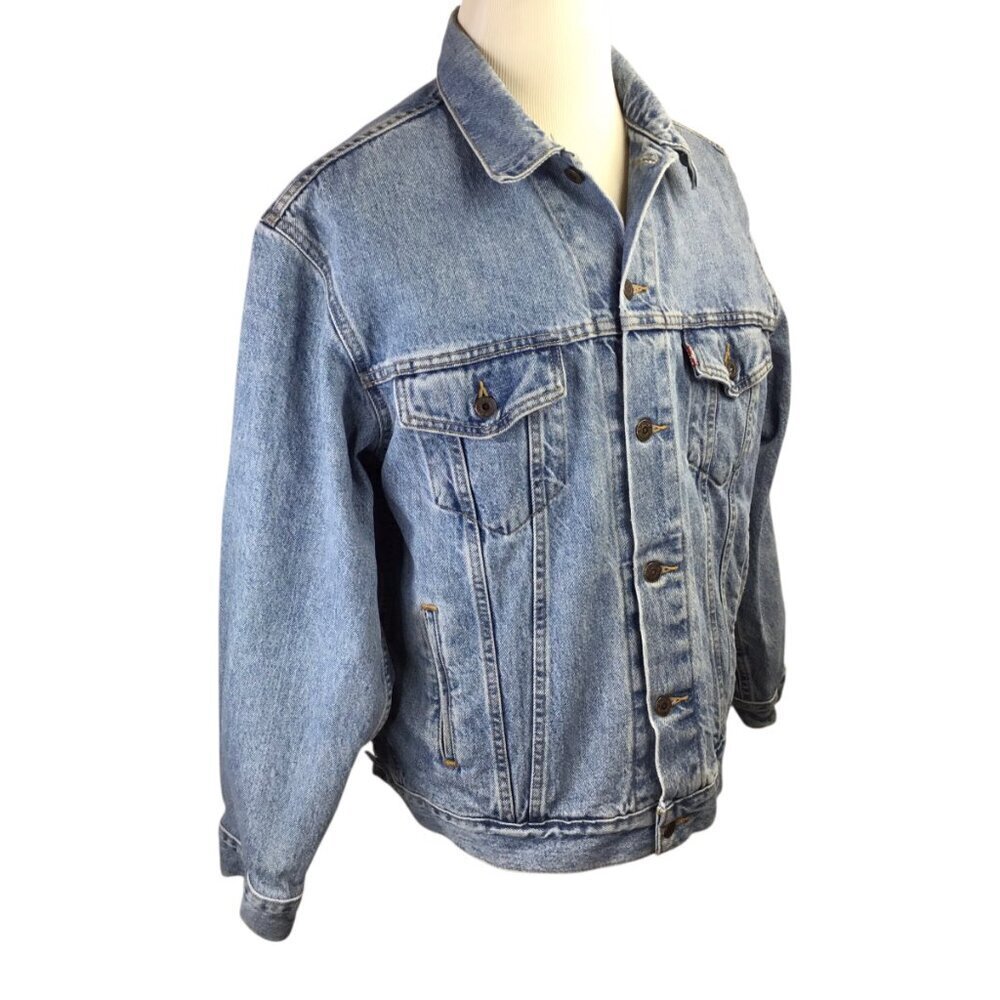 Levis Trucker Jacket Denim 70507-0389 Vintage Large Blue Type III Type 3 Button